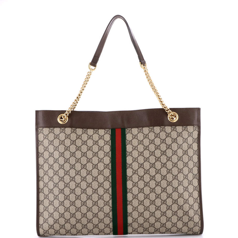 Gucci Large Rajah Chain Tote GG Coated Canvas - Picture 3 of 5